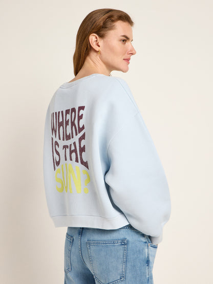 LANIUS - Statement Sweatshirt skyway - WERTE FREUNDE
