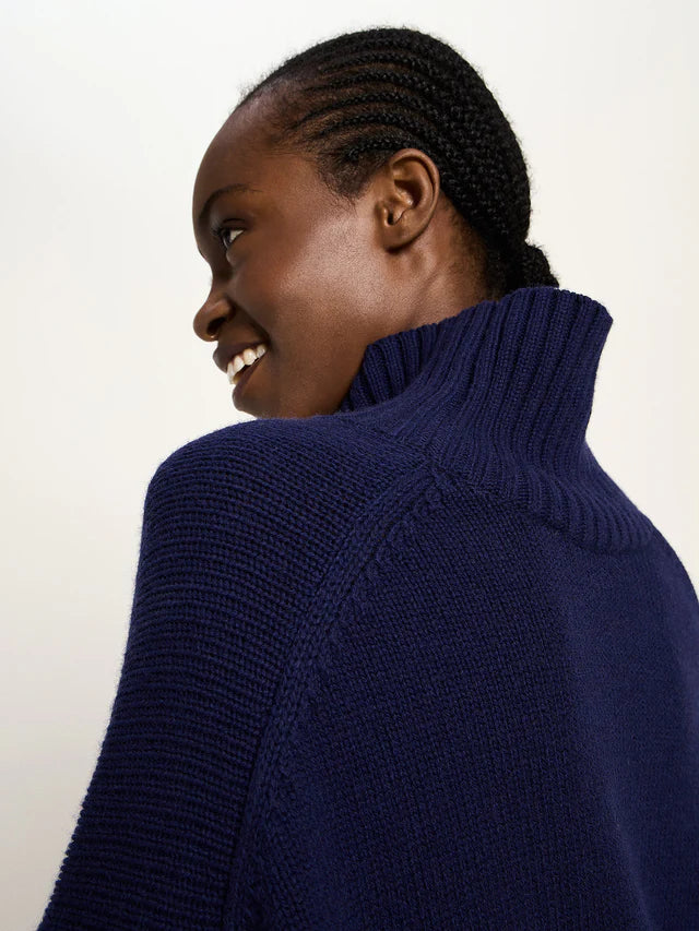 LANIUS - Oversized Pullover purple blue melange - WERTE FREUNDE