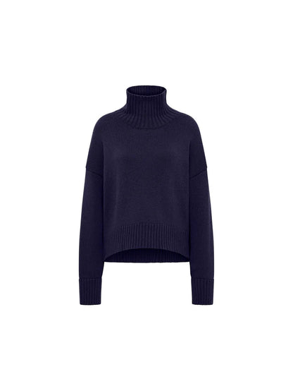LANIUS - Oversized Pullover purple blue melange - WERTE FREUNDE