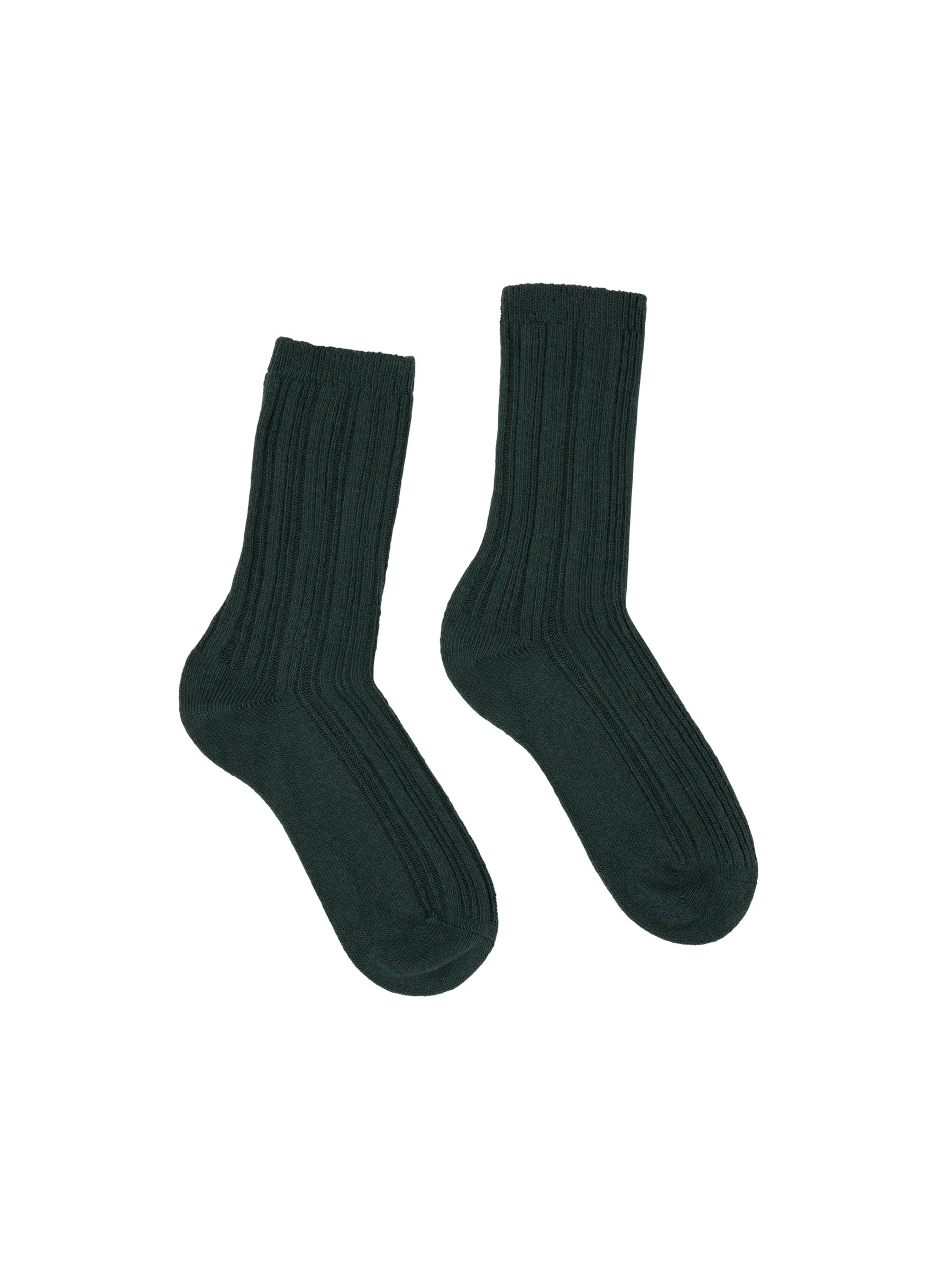 LANIUS - Rippenstrick-Socken forest melange - WERTE FREUNDE