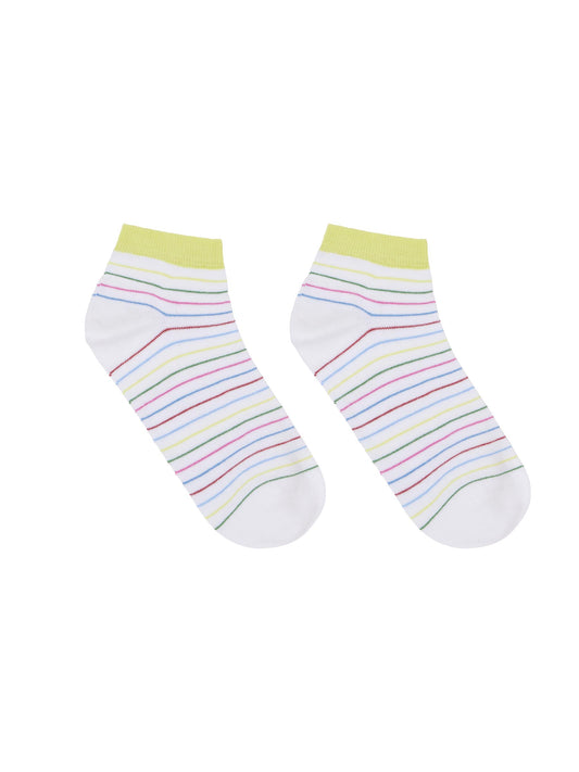 LANIUS - Sneaker Socken Streifen off white/ multicolour - WERTE FREUNDE