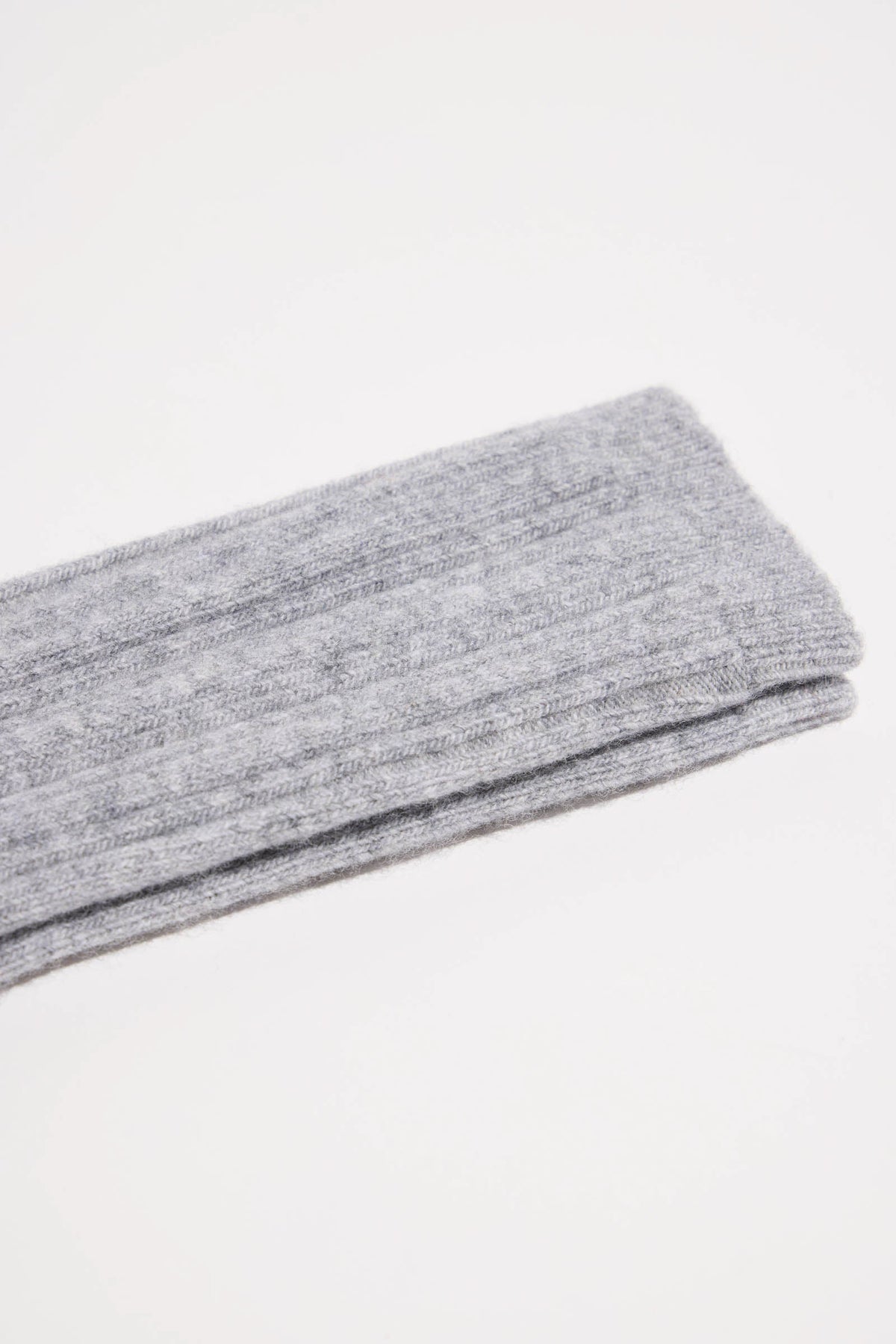 LANIUS - Rippenstrick-Socken grey melange - WERTE FREUNDE