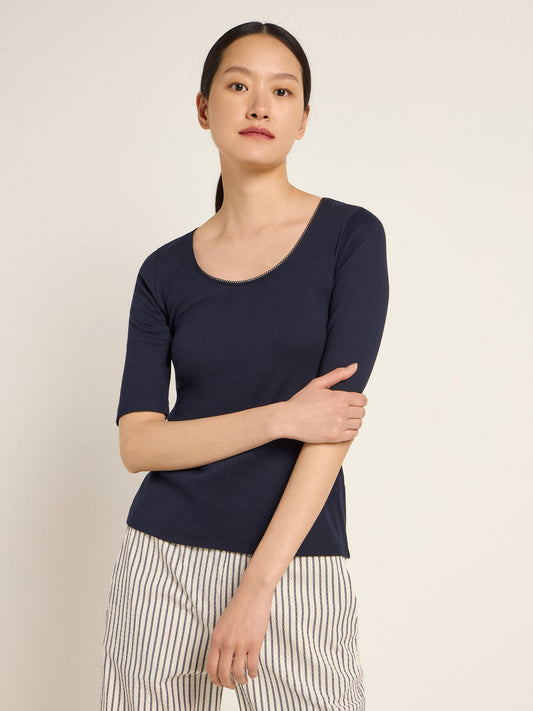 LANIUS - Halbarmshirt midnight - WERTE FREUNDE