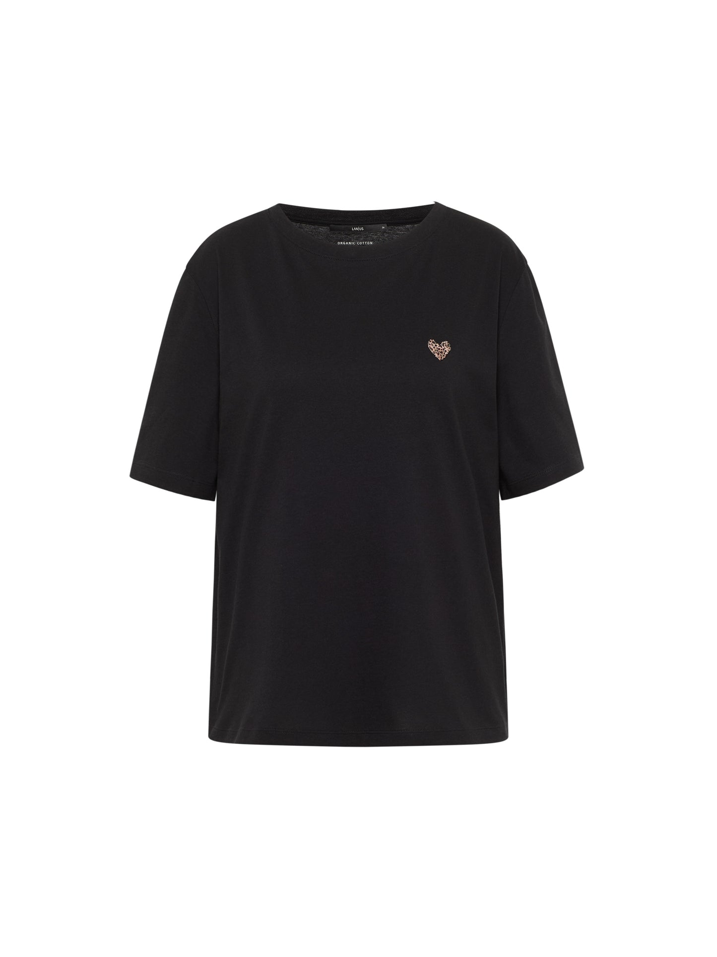 LANIUS - Statementshirt black - WERTE FREUNDE