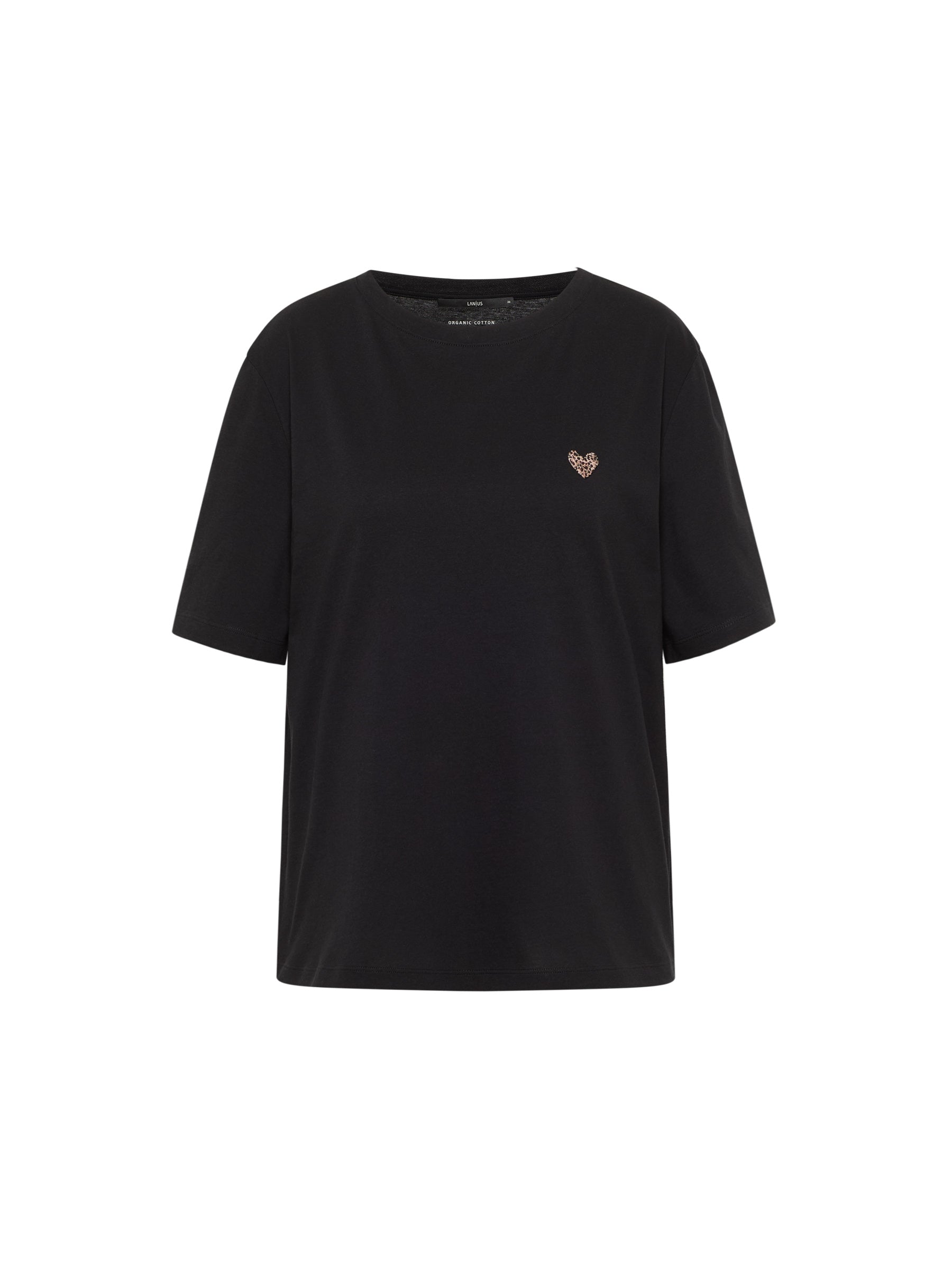 LANIUS - Statementshirt black - WERTE FREUNDE