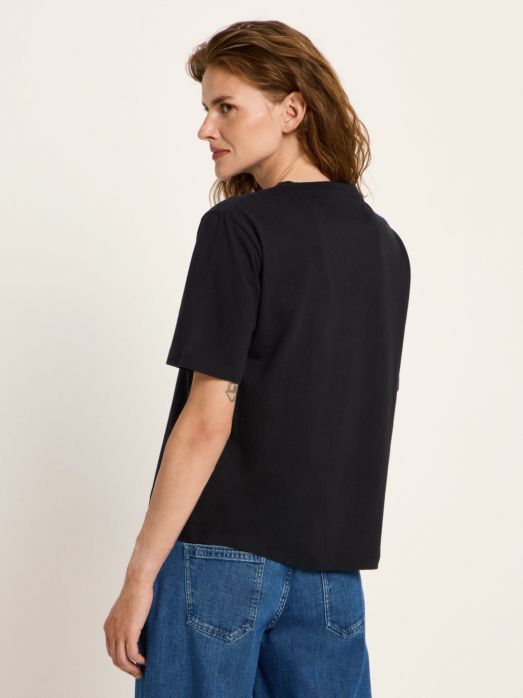 LANIUS - Statementshirt black - WERTE FREUNDE