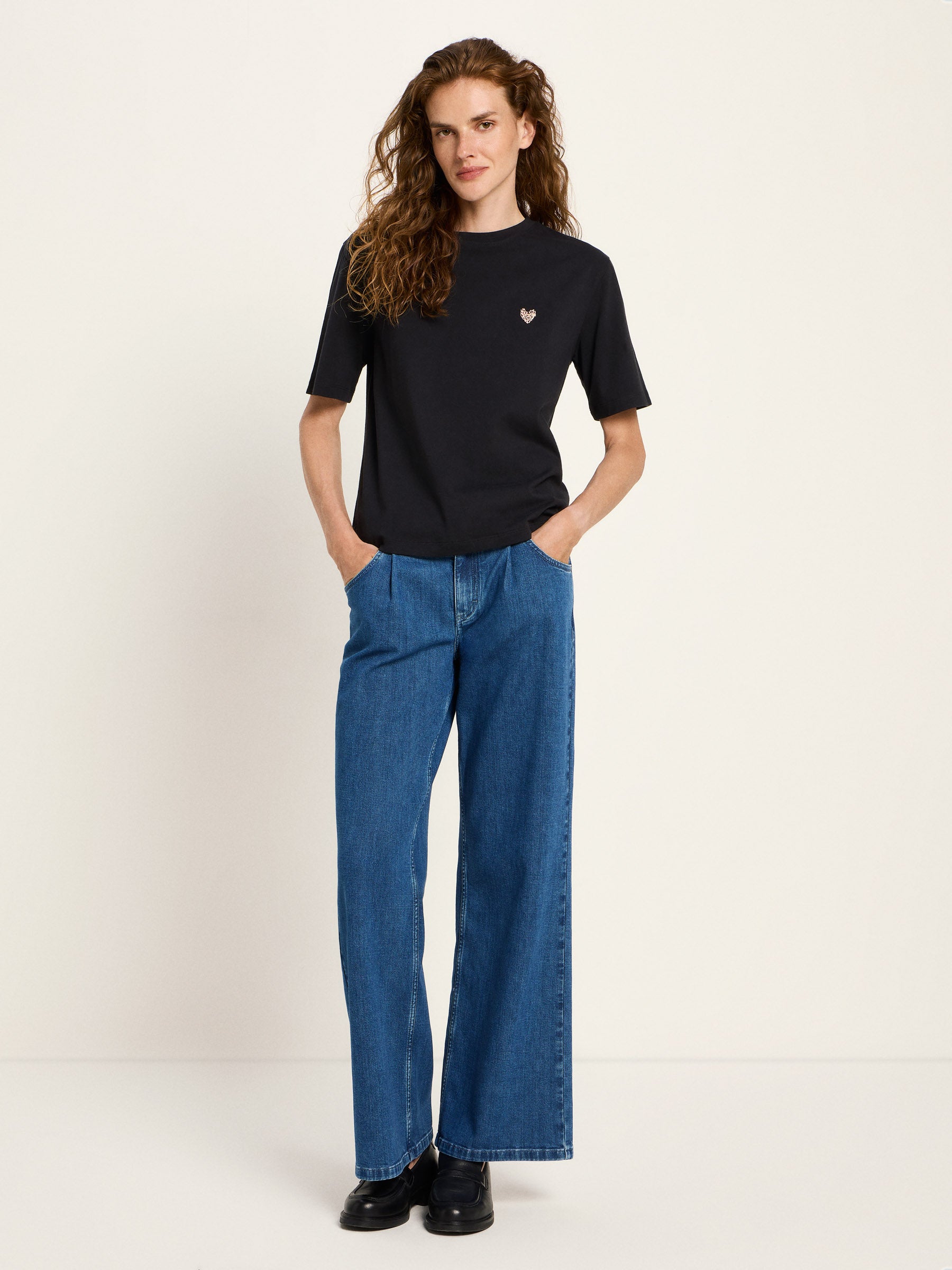 LANIUS - Statementshirt black - WERTE FREUNDE