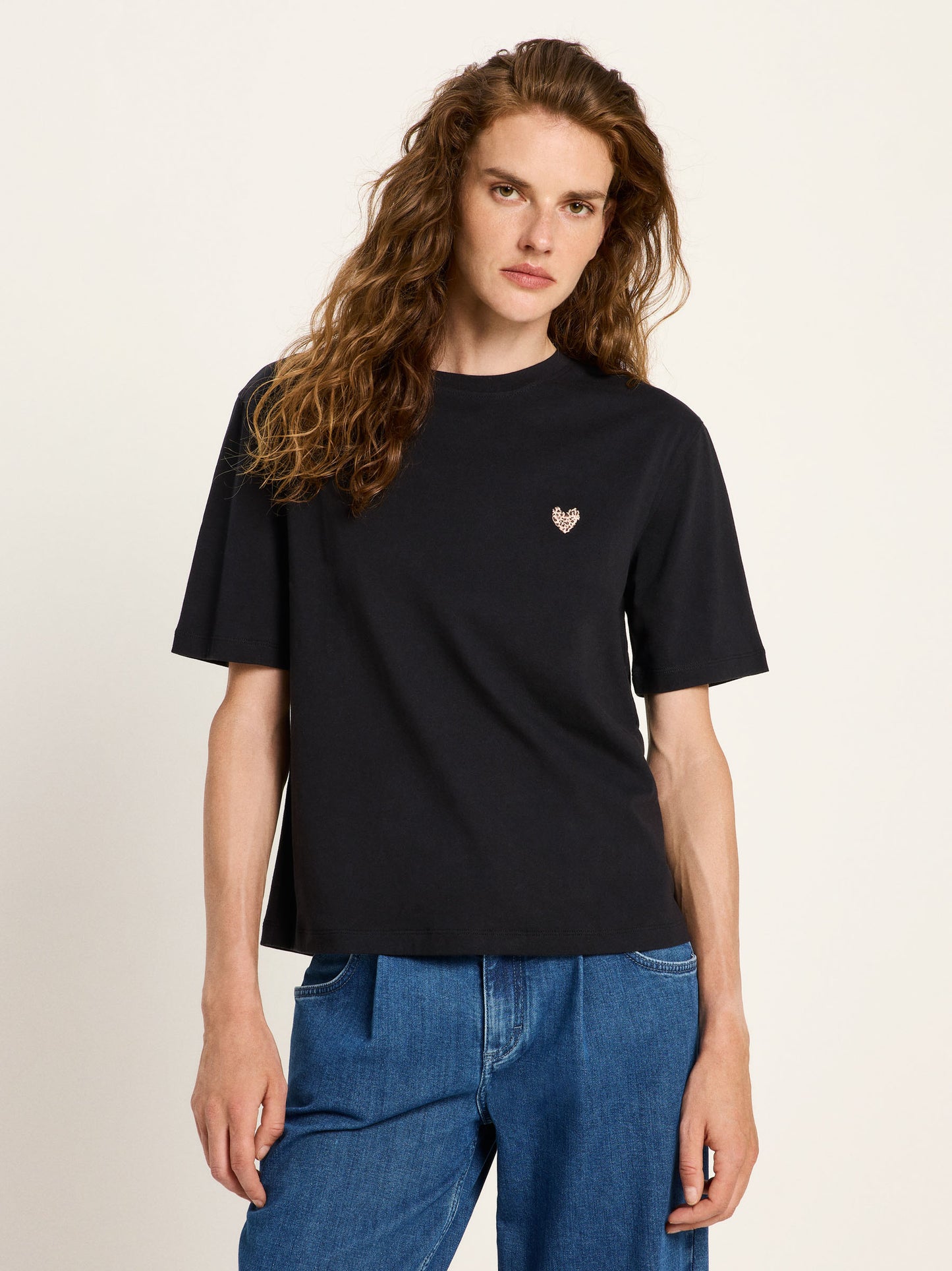 LANIUS - Statementshirt black - WERTE FREUNDE