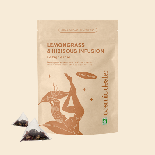 Cosmic Dealer - Lemongrass, Raspberry & Hibiscus Infusion Tea 12 Beutel 26,4g - WERTE FREUNDE