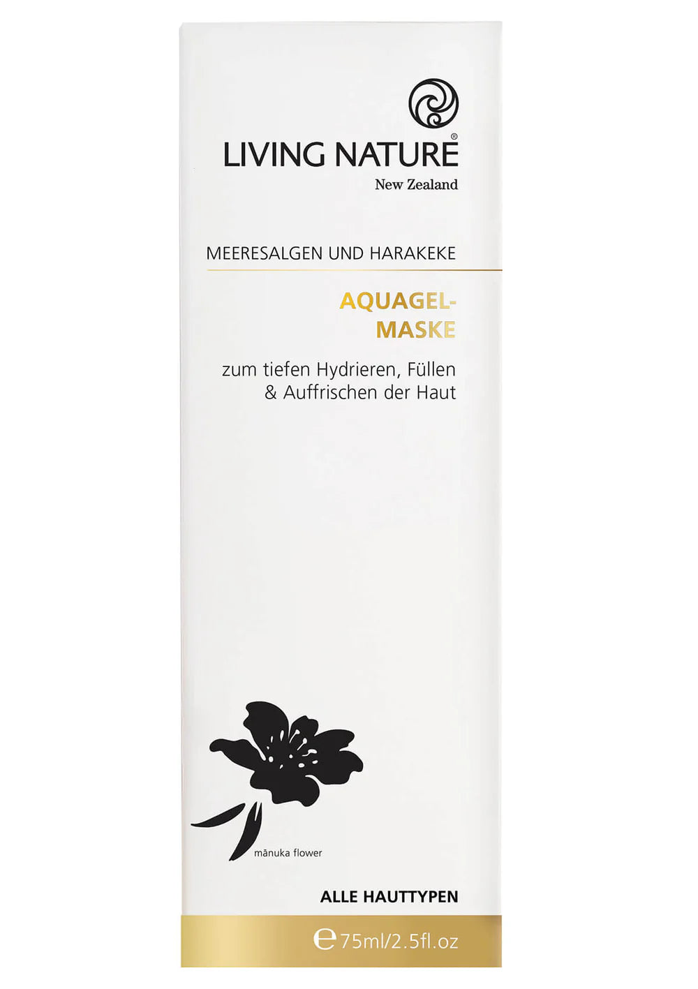 Living Nature - AQUA GEL MASK 75ml - WERTE FREUNDE