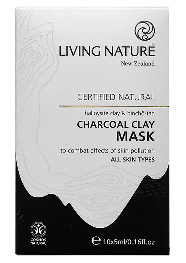 Living Nature - CHARCOAL CLAY MASK 10 x 5ml - WERTE FREUNDE