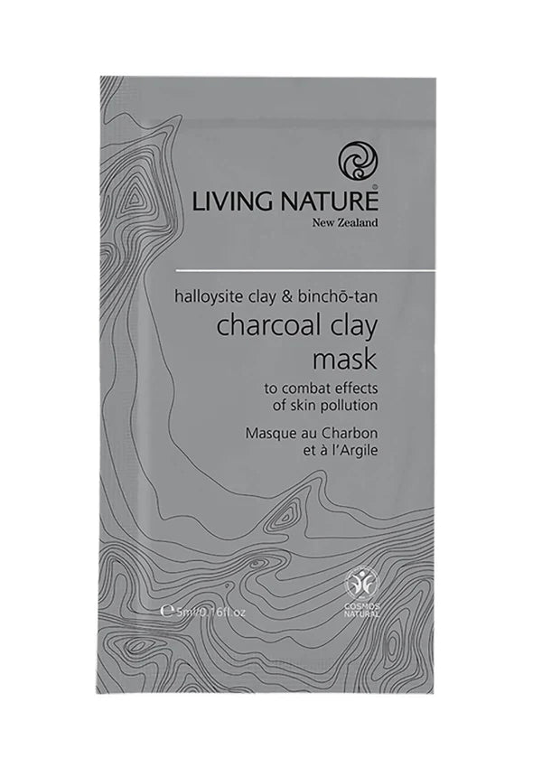 Living Nature - CHARCOAL CLAY MASK 10 x 5ml - WERTE FREUNDE