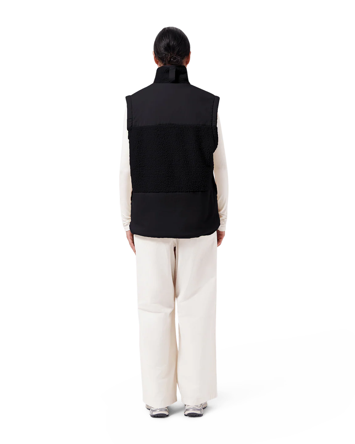 MAIUM - Teddy Zip-Off Cardigan Black - WERTE FREUNDE