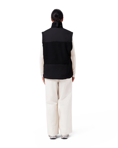 MAIUM - Teddy Zip-Off Cardigan Black - WERTE FREUNDE