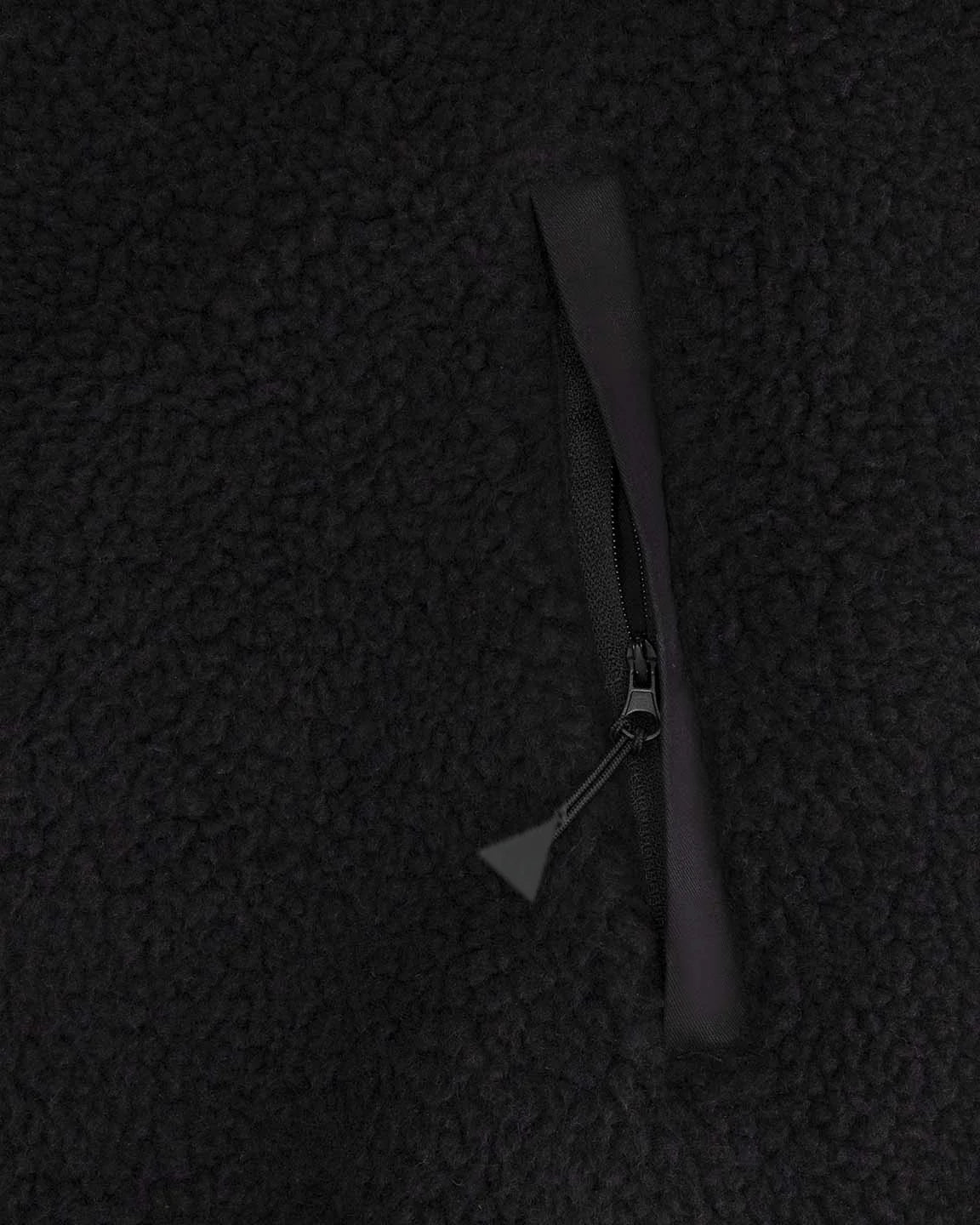 MAIUM - Teddy Zip-Off Cardigan Black - WERTE FREUNDE