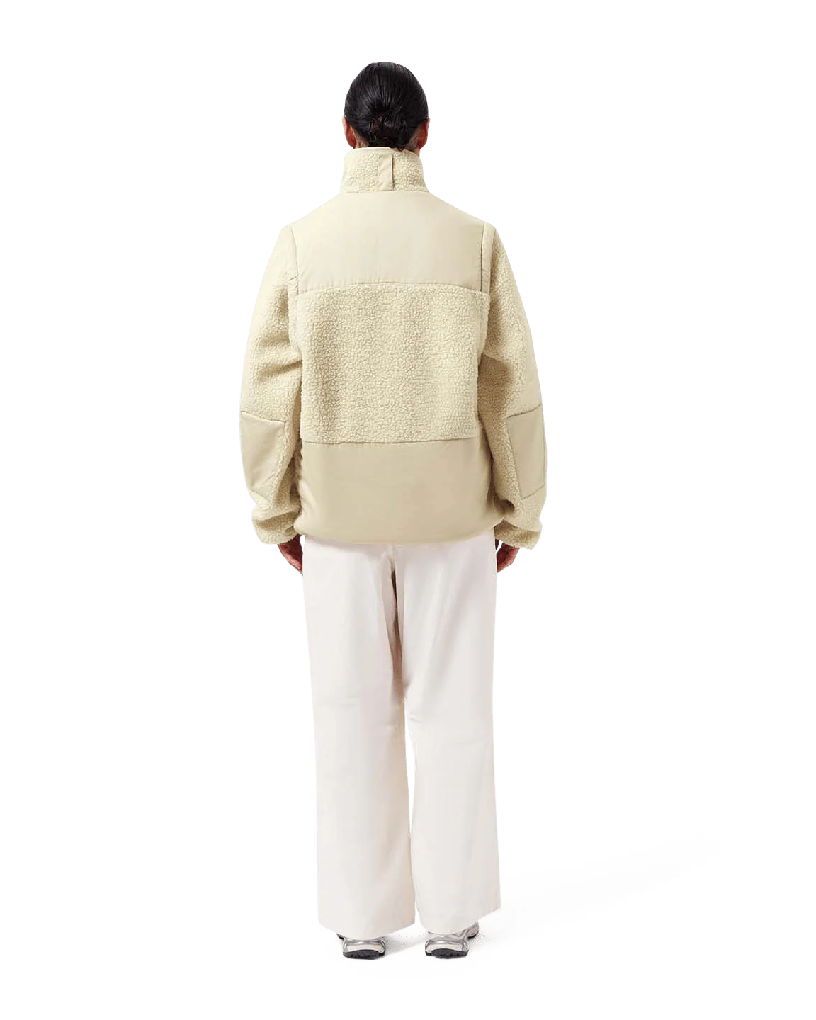 MAIUM - Teddy Zip-Off  Cardigan Off White - WERTE FREUNDE