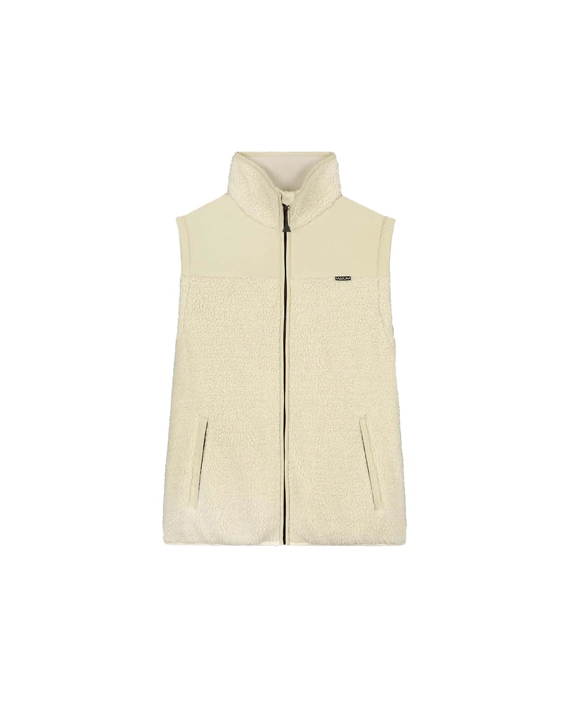 MAIUM - Teddy Zip-Off  Cardigan Off White - WERTE FREUNDE