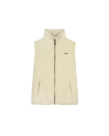 MAIUM - Teddy Zip-Off  Cardigan Off White - WERTE FREUNDE