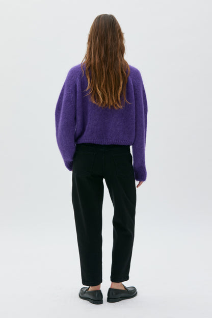 MASKA - Faye - Chunky silk mohair sweater Violet Magenta - WERTE FREUNDE