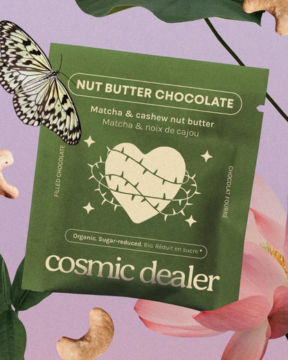 Cosmic Dealer -  Nut Butter Chocolate Cashew & Matcha Chakra 20g - WERTE FREUNDE