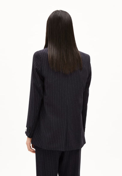 Armedangels - MIKAALA PINSTRIPE Jacken Blazer night sky-white