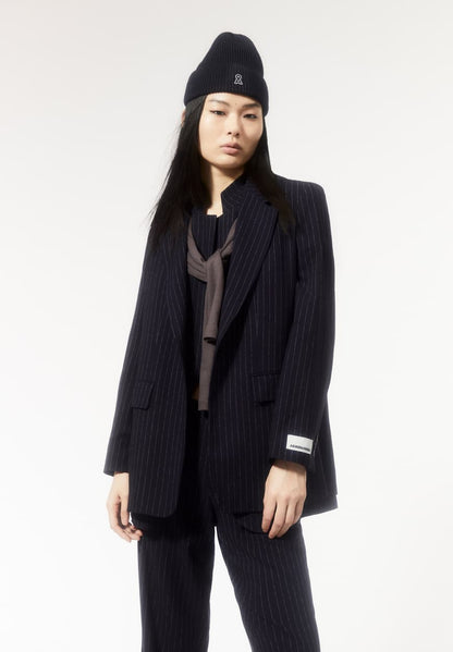 Armedangels - MIKAALA PINSTRIPE Jacken Blazer night sky-white