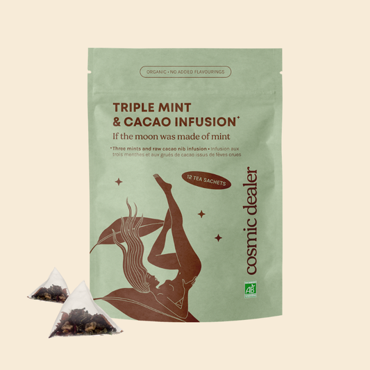 Cosmic Dealer - Triple Mint & Cacao Infusion Tea 12 Beutel 26,4g - WERTE FREUNDE