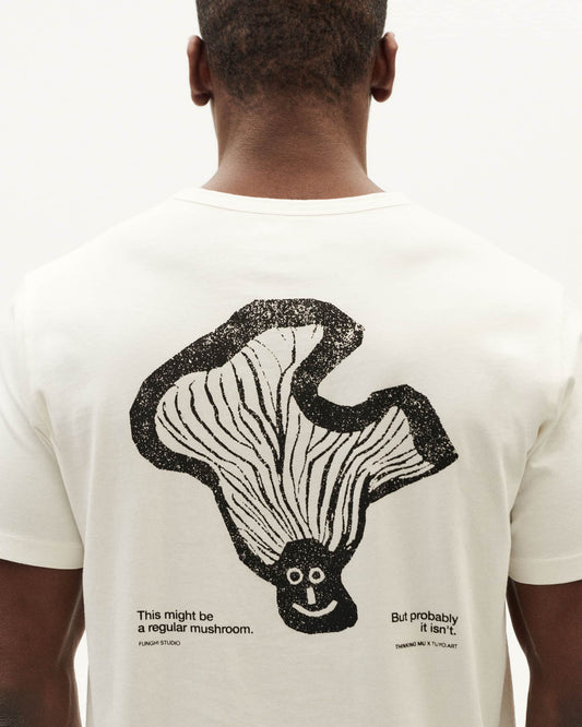 Thinking MU -  FUNGHI BACK T-SHIRT WHITE