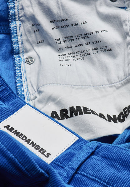 Armedangels - MURLIAA CORDUROY Hose Stoffhose Solid warm blue