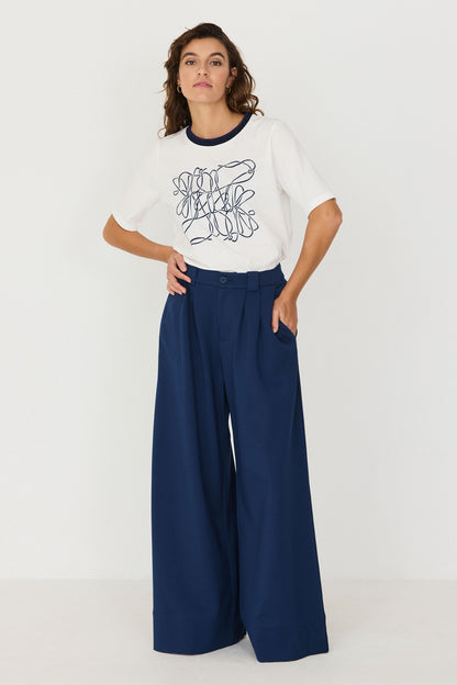 SKFK - NIA TROUSER DARK BLUE