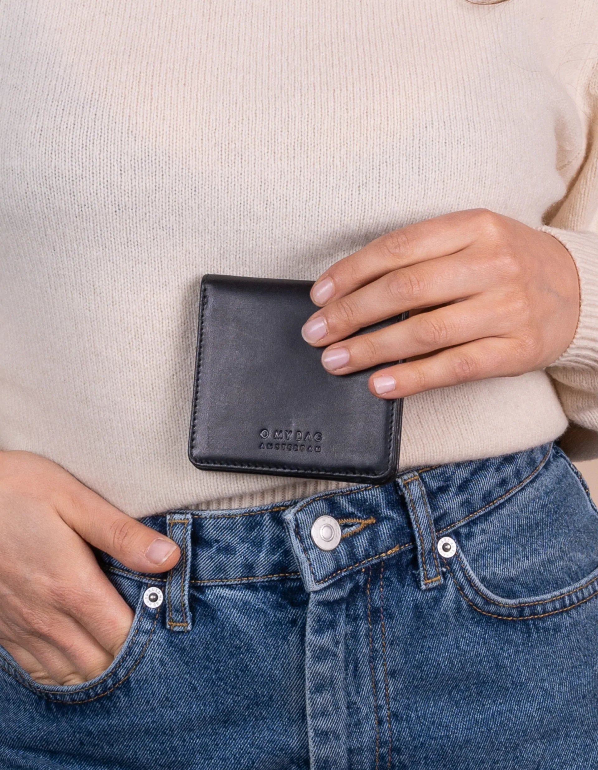 O MY BAG - ALEX' FOLD-OVER WALLET Classic Black - WERTE FREUNDE