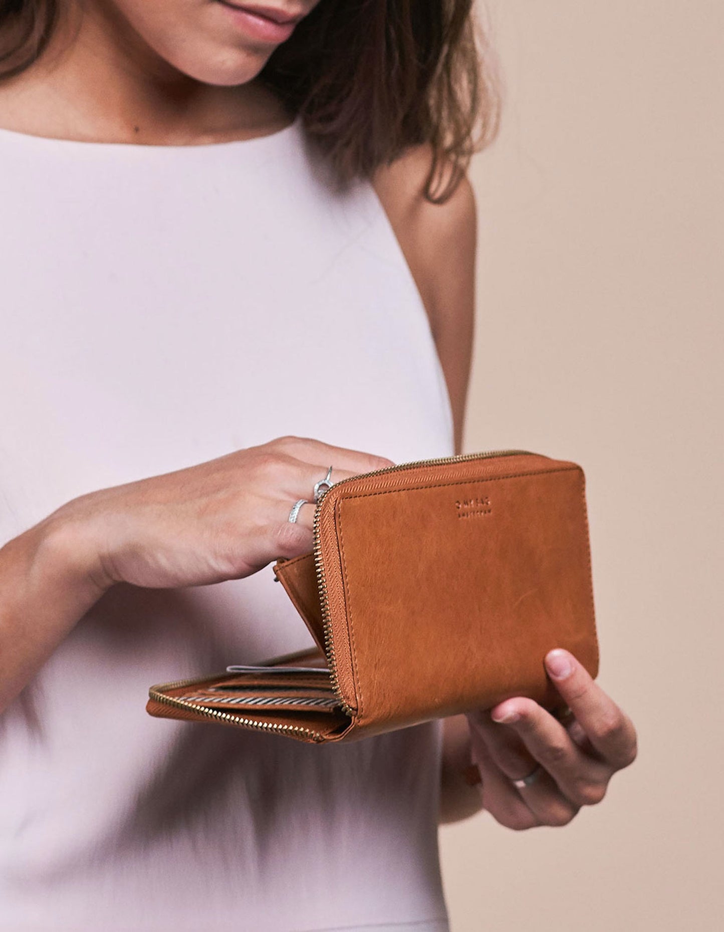 O MY BAG - SONNY WALLET Stromboli Cognac - WERTE FREUNDE