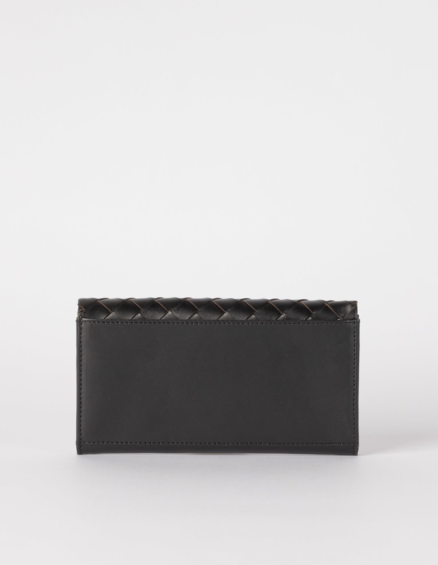 omybag - PAU'S POUCH Black Woven Classic Leather - WERTE FREUNDE