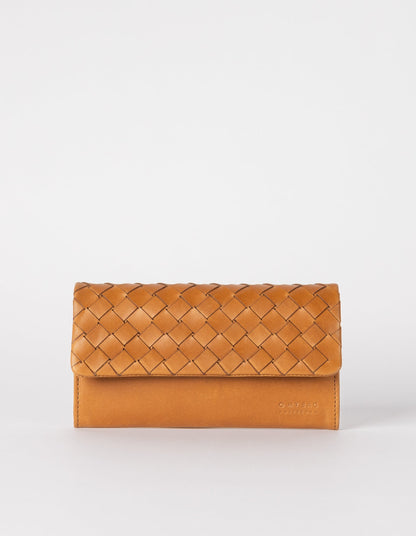 omybag - PAU'S POUCH Cognac Woven Classic Leather - WERTE FREUNDE