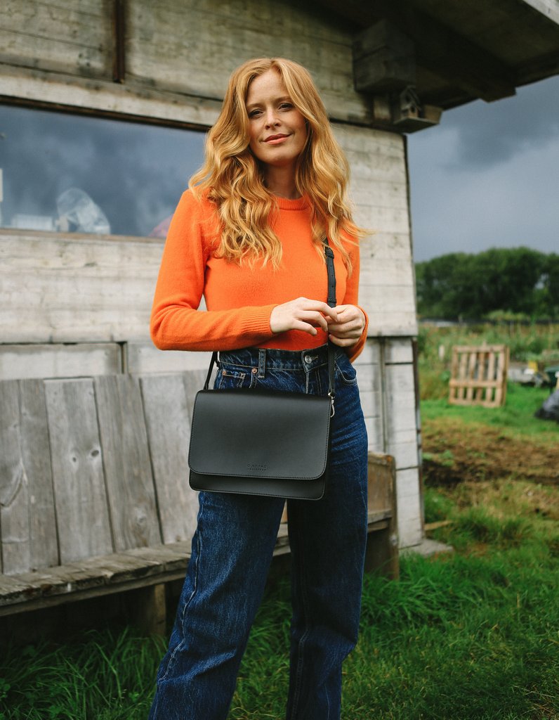 O MY BAG - AUDREY Apple Black - WERTE FREUNDE
