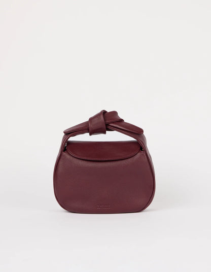 O MY BAG - Coco Croissant - Dark Cherry Soft Grain - WERTE FREUNDE