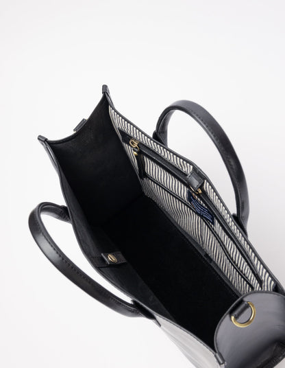 O MY BAG - JACKIE BAG Black Classic Leather - WERTE FREUNDE