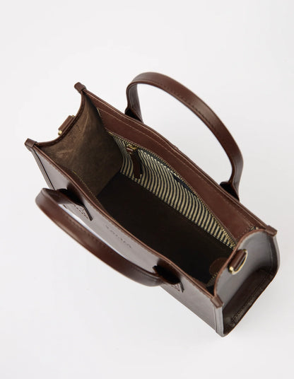 O MY BAG - Jackie Midi - Chocolate Classic Leather - WERTE FREUNDE