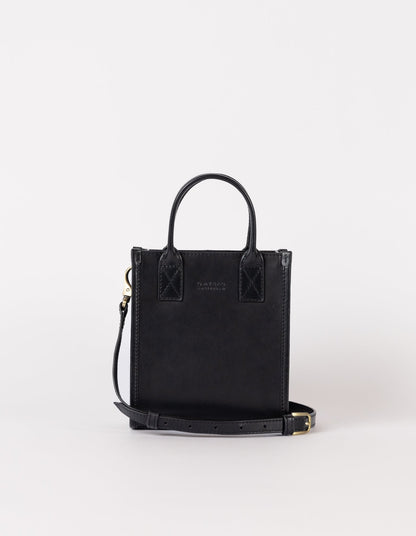 O MY BAG - JACKIE MINI BAG Black Classic Leather - WERTE FREUNDE