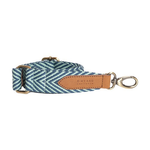 O MY BAG - JADE HERRINGBONE WEBBING STRAP Classic Cognac - WERTE FREUNDE