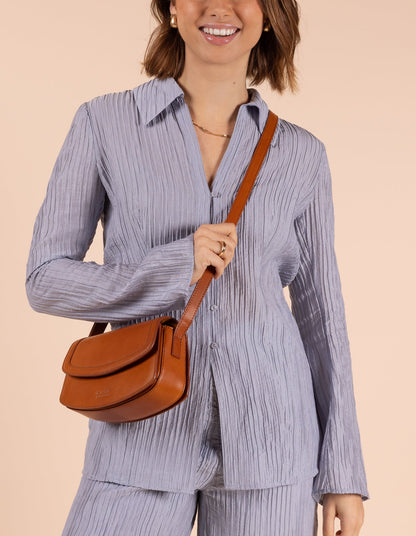 O MY BAG - KENDALINI Cognac Classic Leather - WERTE FREUNDE
