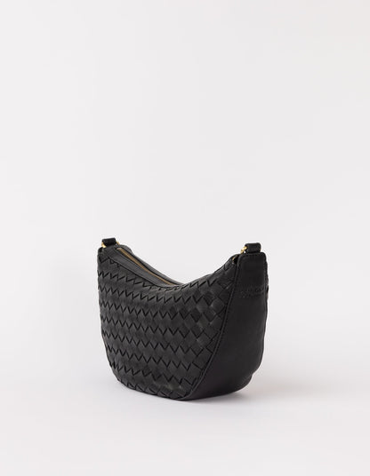 O MY BAG - LEO Black Woven Soft Grain Leather - WERTE FREUNDE
