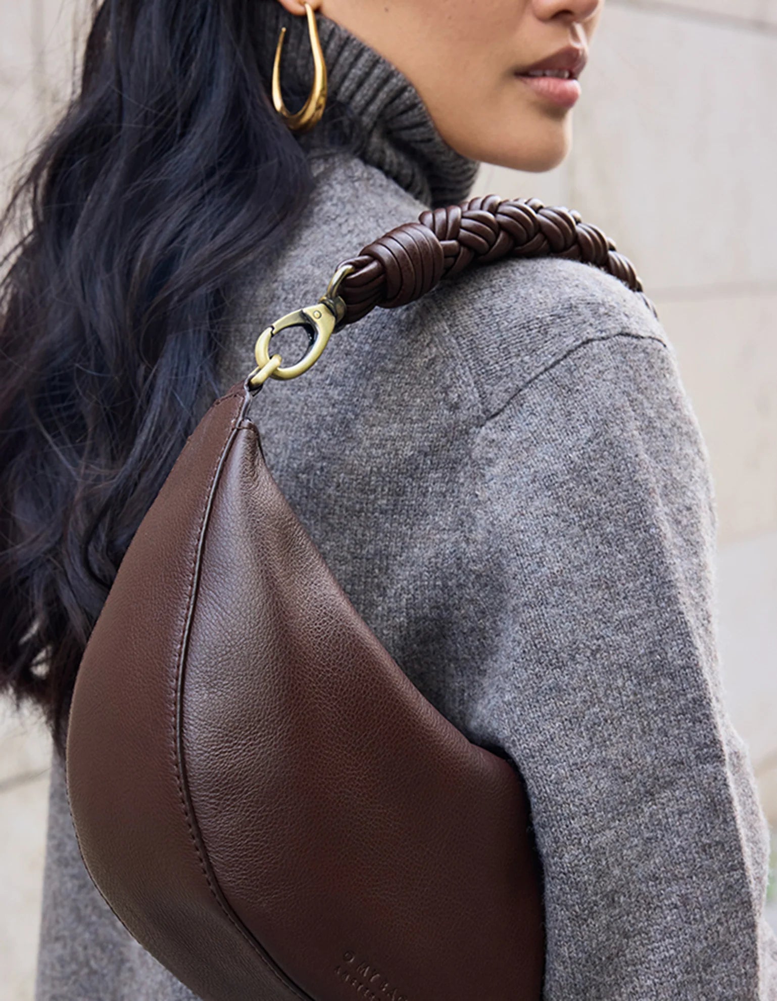 O MY BAG - Leo - Chocolate Soft Grain Leather - WERTE FREUNDE