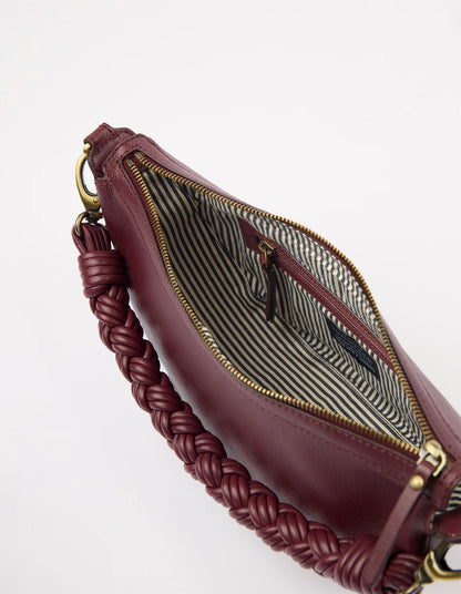 O MY BAG - Leo - Dark Cherry Soft Grain Leather - WERTE FREUNDE