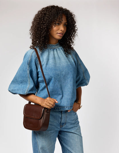 O MY BAG - Nina - Chocolate Classic Leather - WERTE FREUNDE