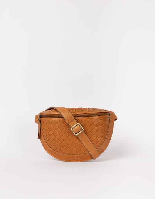 O MY BAG - RAY BUMBAG Wild Oak Woven Soft Grain Leather - WERTE FREUNDE