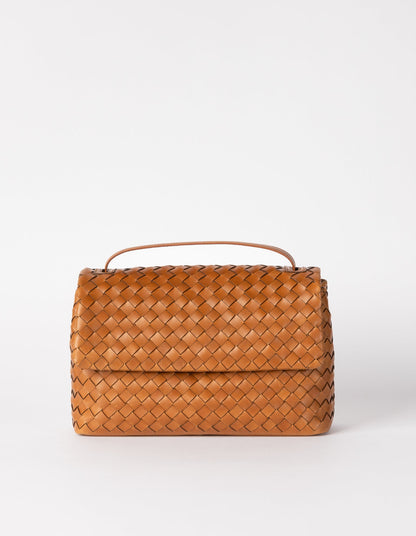 omybag - Kenzie Cognac Woven Classic Leather - WERTE FREUNDE