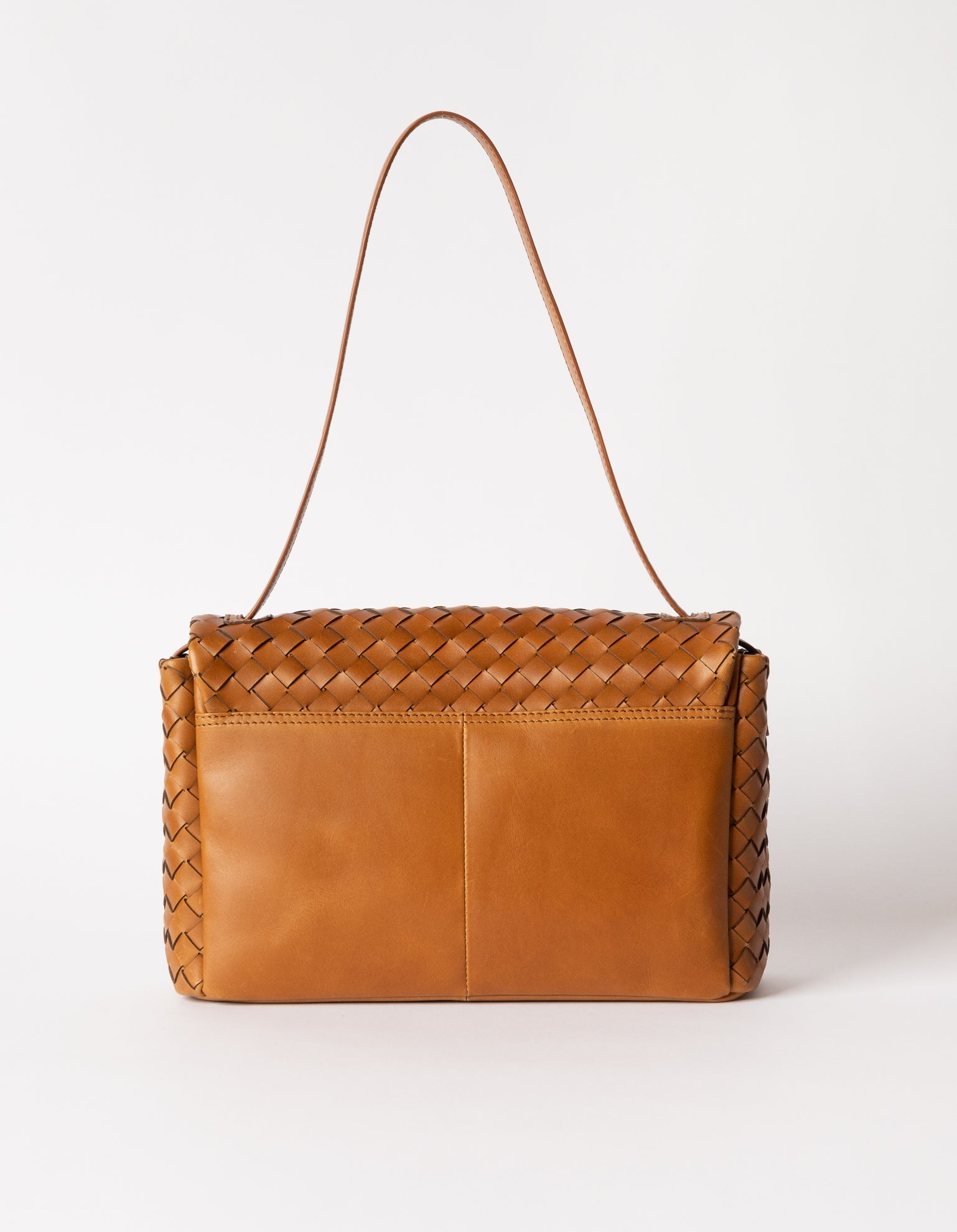 omybag - Kenzie Cognac Woven Classic Leather - WERTE FREUNDE