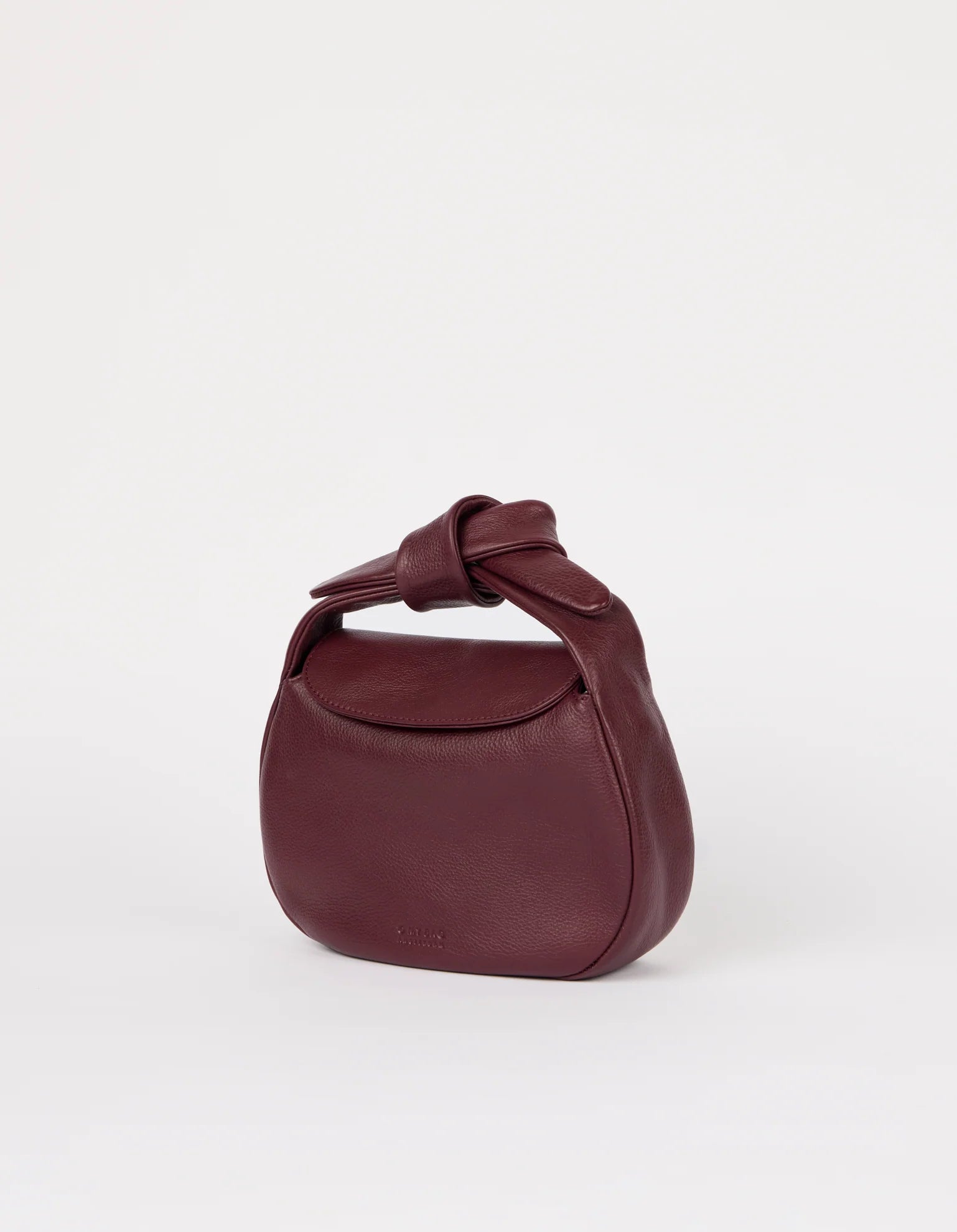 O MY BAG - Coco Croissant - Dark Cherry Soft Grain - WERTE FREUNDE