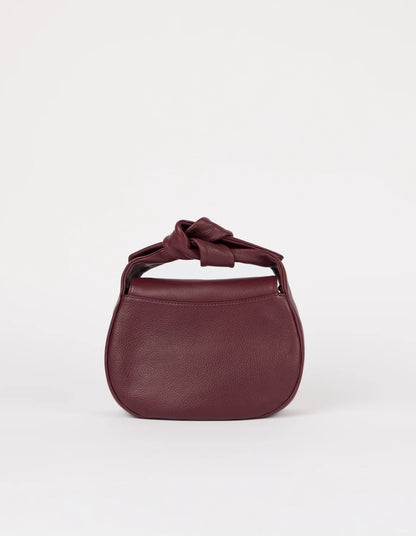 O MY BAG - Coco Croissant - Dark Cherry Soft Grain - WERTE FREUNDE